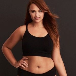 Torrid Black Seamless Bralette Size Plus Size 2X